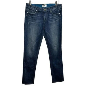 Paige Skyline Ankle Peg Slim Skinny Jeans Stretch Augusta wash size 28  x 29